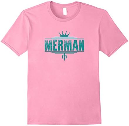 Mens Merman - Easy Men's Halloween Costume - Mermaid Shirt XL Pink