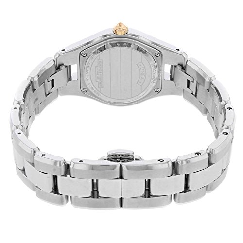 Baume-et-Mercier-Edelstahl-Mercier-Silber-Damen-Linea-Baume-Uhr-Stahl-Zifferblatt-und