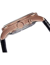 Seiko SRN062 Kinetic - Reloj de pulsera para hombre, acero inoxidable, color rosa y dorado