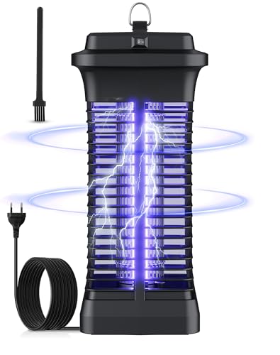 Regevo Electric Insect Killer, 6 W 1000 V UV Light Mosquito Lamp - Energy Saving, Environmentally Friendly, Quiet and Safe, for Bedroom, Living Areas and Indoor Use