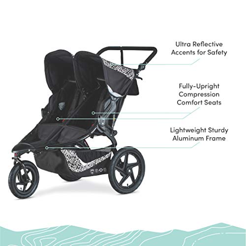 BOB Gear Revolution Flex 3.0 Duallie Double Jogging Stroller, Lunar