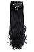 Grade 7A 160g 23-24 Inch Real Thick Double Weft Clip In Hair Extensions