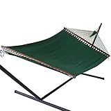 Jumbo Caribbean Hammock - 55 INCH - Soft-Spun Polyester (green)