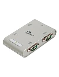 Siig USB a RS 232 Serial Adapter Hub (ju sc0211 s1), Negro