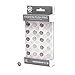 U Brands Fashion Steel Push Pins, Black White and Gray Fashion Colors, 20-Count