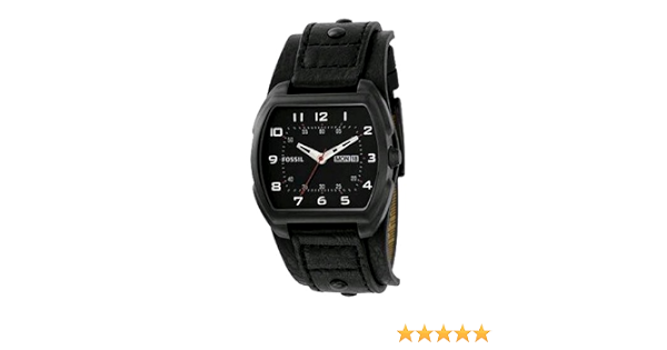 Fossil de los hombres jr1067 Negro 