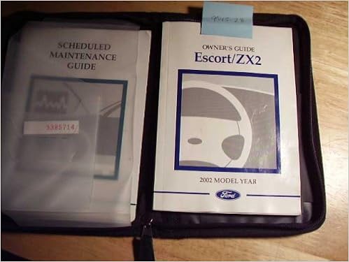 2002 Ford Escort Zx2 Owners Manual Ford Amazon Com Books
