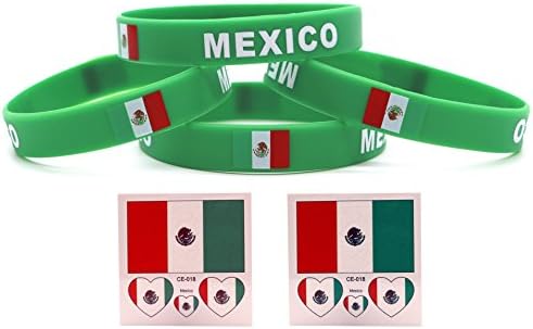voidsyn National Flag Silicone Rubber Wristband Bracelets,Tattoo Stickers for Soccer Fans,FIFA World Cup 2018 Show Your Support for NATIONAL TEAM and Soccer Star,National Soccer Jersey 2018