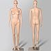 go2buy Female Dress Form Plastic Mannequin Full Body with Glass Base, Great for Displaying 68.9in
