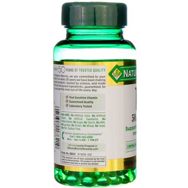 NATURE’S BOUNTY VITAMIN D3 2000 IU SOFTGELS 150 EA