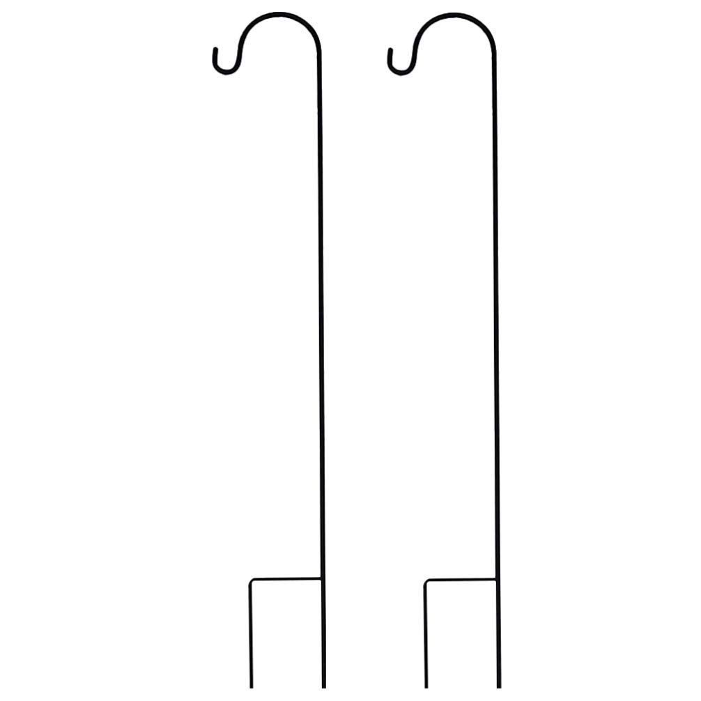 UPKOCH 2Pcs Shepherd Hooks Metal Garden Stake Hooks Bird Feeder Pole for Solar Lights Mason Jars Plant Flower Basket Christmas Lanterns