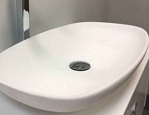 Pop Up Bathroom Sink Drain with Overflow by ANDOLINI | Made of Quality Materials for Durability | Modern Design | Made in Italy