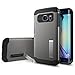 Spigen Slim Armor Galaxy S6 Edge Case with Kickstand and Air Cushion Technology and Hybrid Drop Protection for Galaxy S6 Edge 2015 - Gunmetal