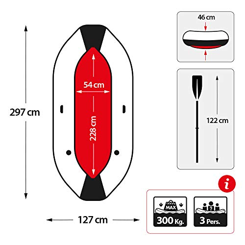 Intex Mariner 3 Inflatable Dinghy 3 Man Boat with Aluminium Oars and Pump – Bild 7