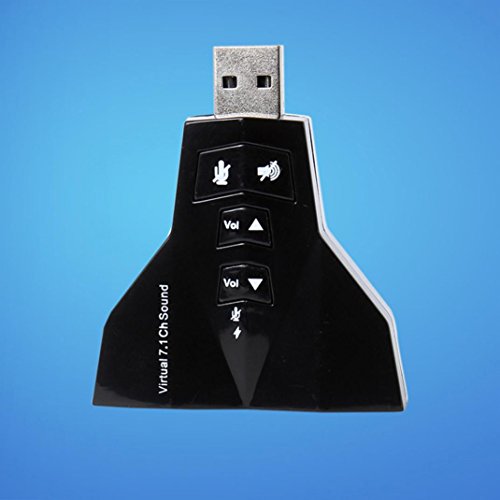 image for Tuscom 7.1 Channel USB 2.0 3D Audio Adapter External Stereo Sound Card