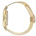 WRISTOLOGY Stella Womens Gold Black Boyfriend Watch Metal Mesh Strap Band