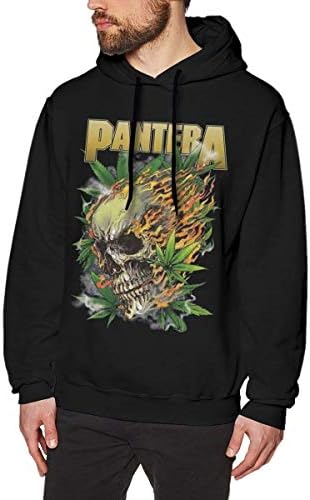 Pantera Skull Logo Mens Long Sleeve Sweatshirts Man Hoodies Black
