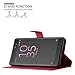 Cadorabo - Book Style Wallet Design for > Sony Xperia XA ULTRA < with 2 Card Slots and Stand Function - Etui Case Cover Protection Pouch in CANDY-APPLE-RED