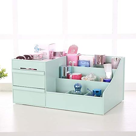 Caja de almacenamiento para cosméticos con cajón, tamaño grande