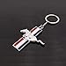 PrincessGifts Mustang 3D Pony Horse Chrome Metal Key Chain Car Logo Keychain Keyfob Keyring