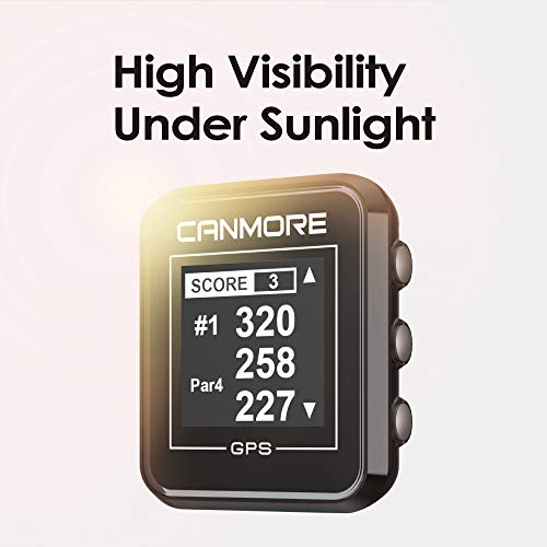 Produktbild von CANMORE H300 GPS-Golfgerät – 40.000+ Golfplätze Vorinstalliert, Mit Tasche Und Gürtel (Black Preceding)