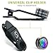 SVIT Phone Camera Lens Kit - 5 in 1 Optical Glass Mobile Attachment Set - 2X Zoom Telephoto, 198 Fisheye, 0.63X Wide Angle, 15X Macro, CPL Filter and Universal Clip Adapter for Cell Phones and Tablets