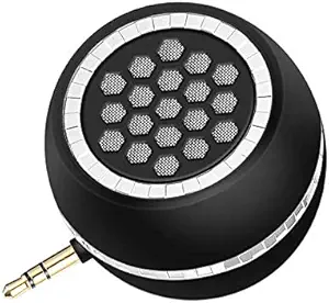 Mini Portable Speaker, 3W Mobile Phone Speaker Line-in Speaker with Clear Bass 3.5mm AUX Audio Interface, Plug and Play for iPhone, iPad, iPod, Tablet, Smartphone