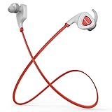 Bluedio Q5 Wireless Bluetooth Headsets V4.1 Stereo Earphone In Ear Earbud Sports Sweatproof Headset Support APP Noisy Reduction (Red)