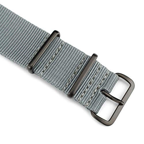 NATO Strap 22mm Watch Band Bands Straps for Men Gray by Infantry