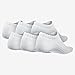 Nike No Show Performance Socks White Large | 8-12 Men/10-13 Women