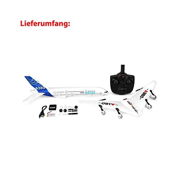 HSP Himoto 3-Kanal 2.4GHz RC ferngesteuertes Flugzeug Flieger, Gyro-Stabilisierungssystem, Komplett-Set inkl… – Bild 8