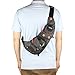Kawei Knight Nylon Sling Bag Messenger Backpack (Gray), Medium