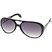 zeroUV Large King Of Rock & Roll Aviator Sunglasses 63mm (Black/Lavender)