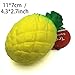 Trasfit 4.3” Jumbo Slow Rising Squishies Pineapple Soft Toys, Kawaii Squishy Charms, Hand Pillow Toy, Stress Relief Toy