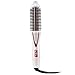 Hair Curling Brush Travel Brush Hot Folding Portable Dual Voltage 100-240V for USA Heated Ceramic Iron Hair Straightener Brush MCH Heating Technology Anionic Hair Care SU001WH