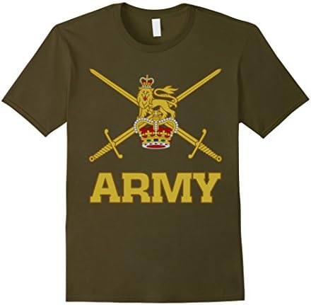 Men's British Army emblem, european military units t-shirt olive XL Olive