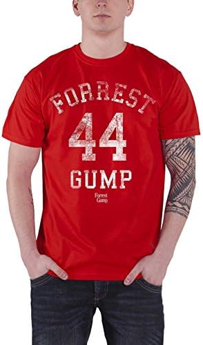 Forest Gump T Shirt Movie Logo Distressed 44 Official Mens Red