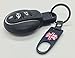 Key Chain Ring Accessories Tire Stem Valve Caps Union Jack 4pcs Decal Parts