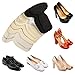 Heel Cushion Inserts, Heel Grips Silicone Shoe Pads for Women Loose Shoes and High Heels Shoe Too Big, Anti-Slip Heel Inserts Liners Blister Prevention and Protectors Foot Insoles for Women - 4 Pairs