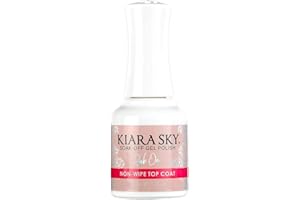 Kiara Sky Professional Nails LED UV Soak Off Rub On Non Wipe Gel Top Coat for Nails