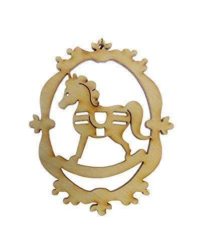 personalized rocking horse ornament