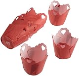 Wilton Pleated Heart Eyelet Baking Cup, 15-Count