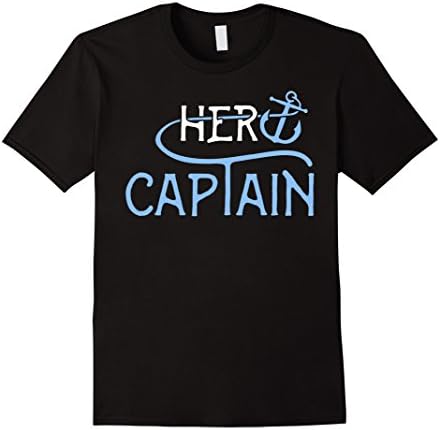 Mens I'm His I'm Hers Shirts - Her Captain Large Black