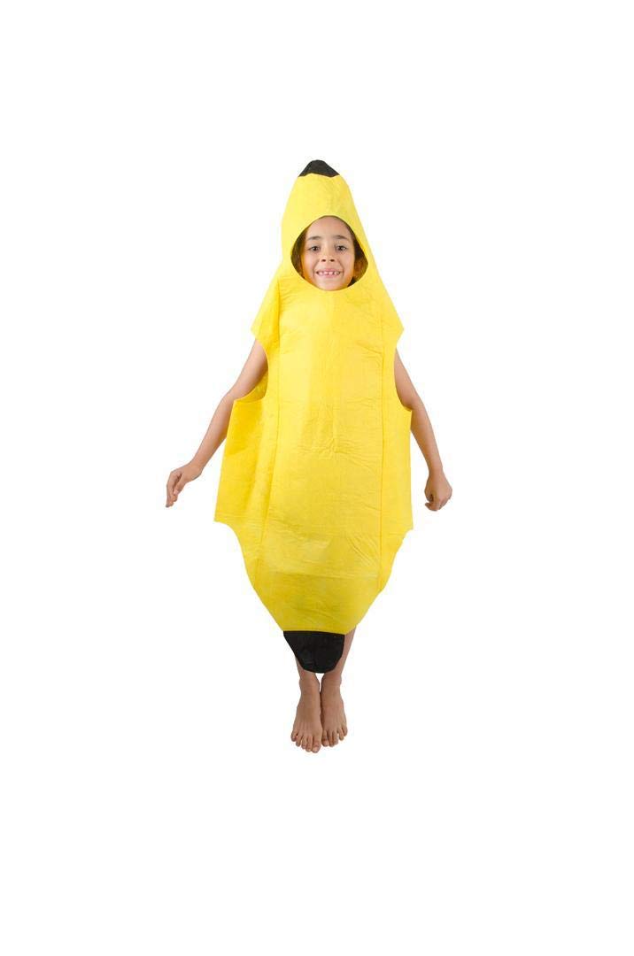 Matissa Kids Fruits Vegetables and Nature costumes Suits outfits Fancy Dress Party Boys and Girls (Banana)