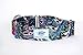 Martingale Dog Collar Medium Extra Wide Teal Paisley Pattern- Training, Safety, Nonslip, No-Buckle