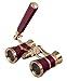 Levenhuk Broadway 325N Opera Glasses (Red Theater Binoculars with LED Light and Extendable Handle)