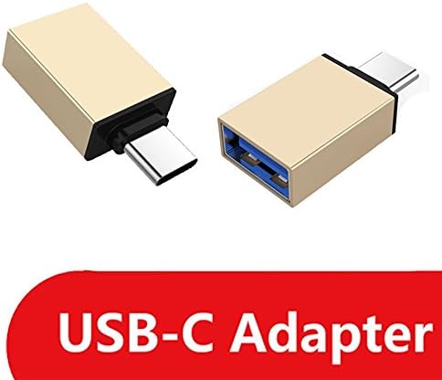 Ecoker Type C to USB 3.0 Adapter (OTG Host Cable) Aluminum body for Macbook Pro, LG,Nexus 6P,Nokia N1 Tablet and More USB Type C Devices - Black