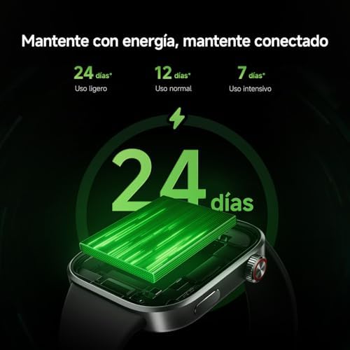 Redmi Watch 6 NFC, Relógio inteligente para mulheres e homens, ecrã AMOLED de 2,07'', monitorização cardíaca, sono e stress, 150+ modos desportivos, 24 dias de bateria, 5ATM, GPS, iOS & Android, cinzento — foto 3 de 8