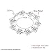Godyce Hawaiian Plumeria Flower Bracelet for Women Girl Sterling Silver Plated Jewelry Gift