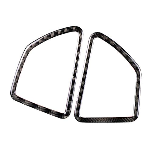 Baosity 2 Pieces Carbon Fiber Car AC Outlet Frame Trim BMW E70 E71 X5 X6 2008-2013